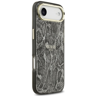 Custodia MagSafe per Apple iPhone 17 Air, Guess, Motivo Python, Nera