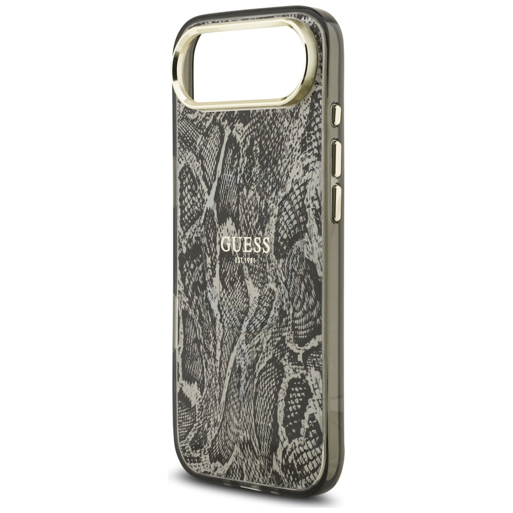 Custodia MagSafe per Apple iPhone 17 Air, Guess, Motivo Python, Nera