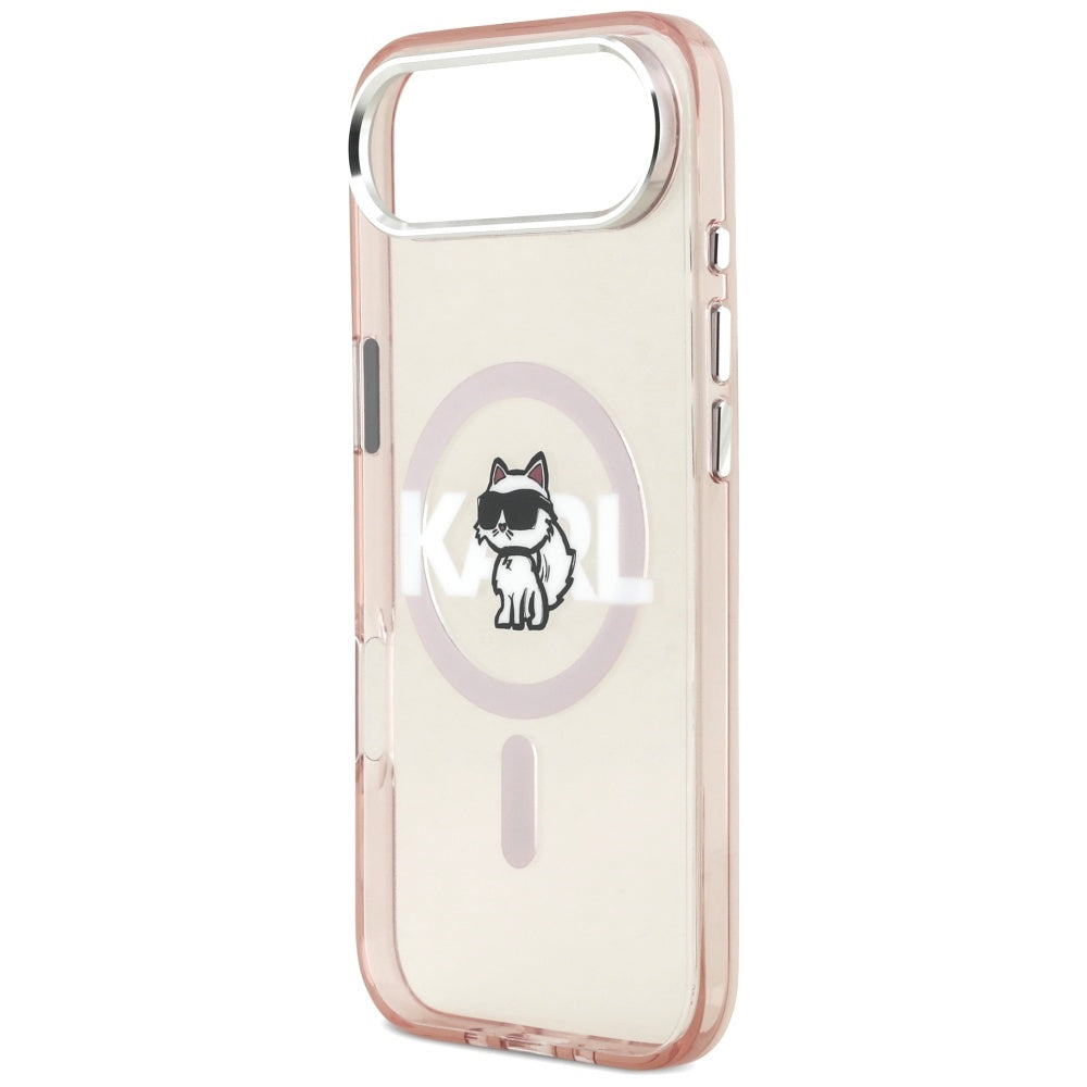 Custodia MagSafe per Apple iPhone 17 Air, Karl Lagerfeld, IML Sketch Logo Choupette, Rosa