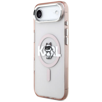 Custodia MagSafe per Apple iPhone 17 Air, Karl Lagerfeld, IML Sketch Logo Choupette, Rosa