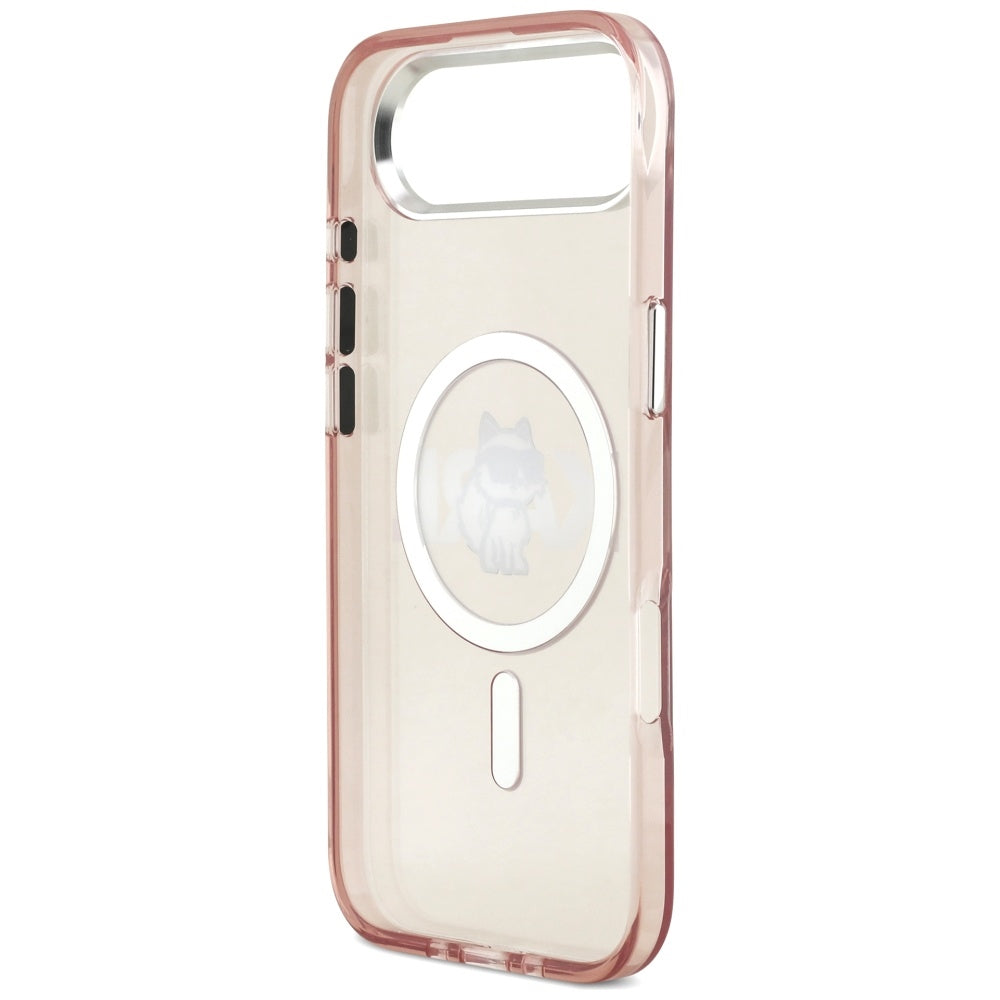 Custodia MagSafe per Apple iPhone 17 Air, Karl Lagerfeld, IML Sketch Logo Choupette, Rosa