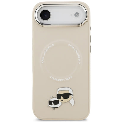 Custodia MagSafe per Apple iPhone 17 Air, Karl Lagerfeld, Karl & Choupette Pins, Beige
