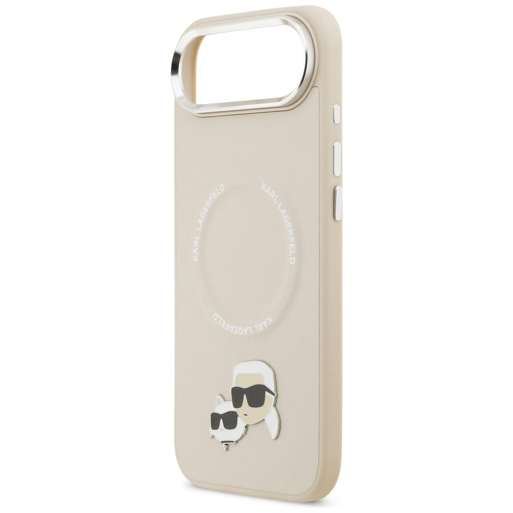 Custodia MagSafe per Apple iPhone 17 Air, Karl Lagerfeld, Karl & Choupette Pins, Beige