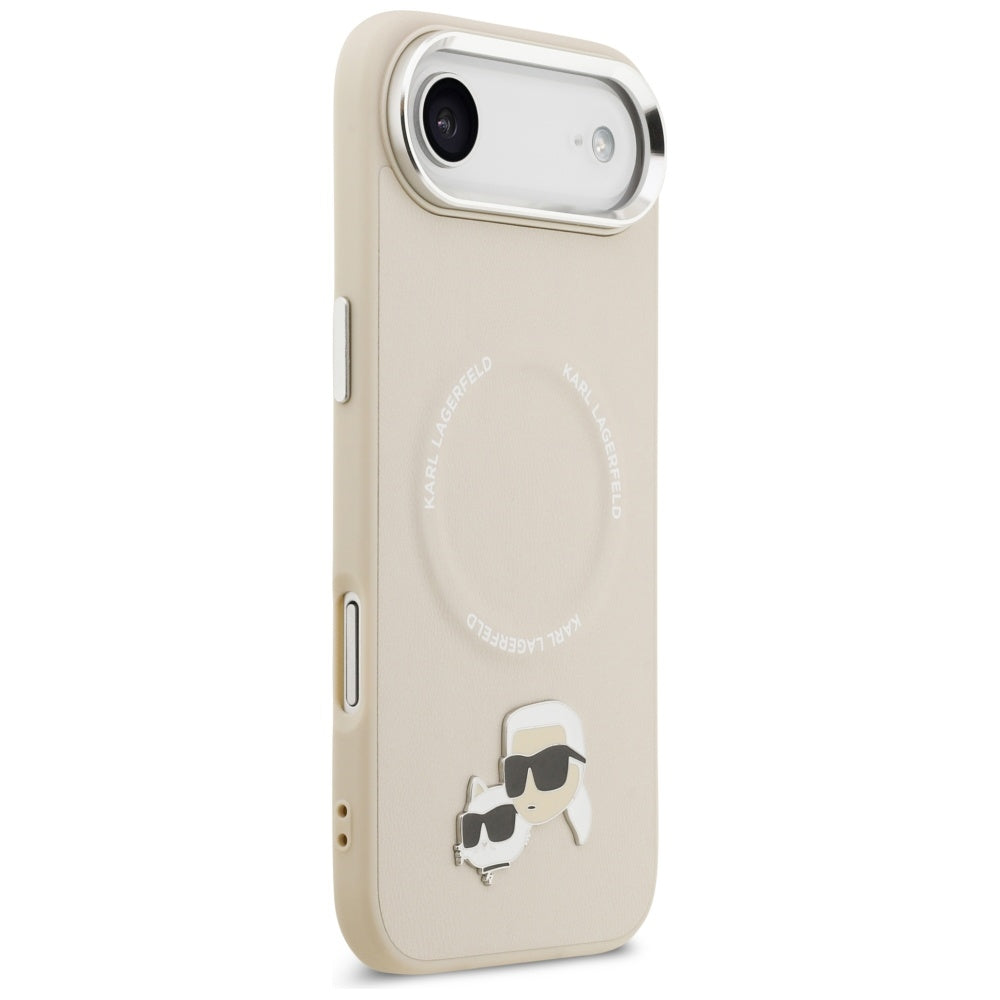 Custodia MagSafe per Apple iPhone 17 Air, Karl Lagerfeld, Karl & Choupette Pins, Beige