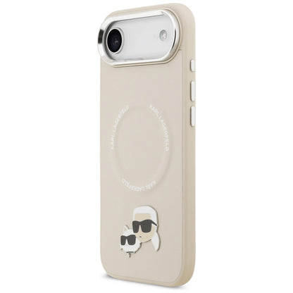 Custodia MagSafe per Apple iPhone 17 Air, Karl Lagerfeld, Karl & Choupette Pins, Beige