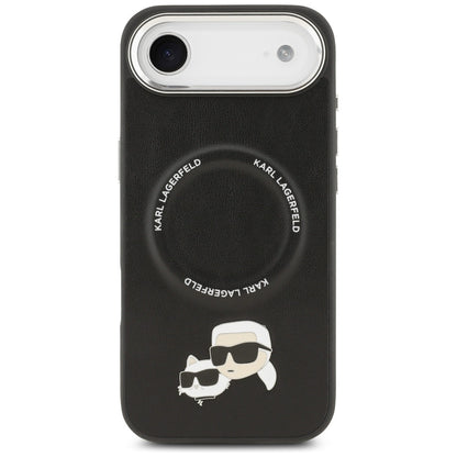 Custodia MagSafe per Apple iPhone 17 Air, Karl Lagerfeld, Karl & Choupette Pins, Nera