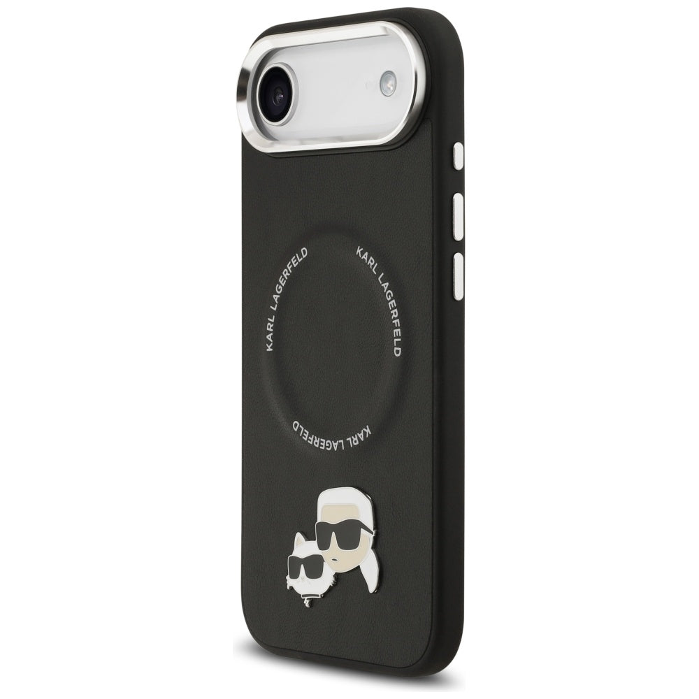 Custodia MagSafe per Apple iPhone 17 Air, Karl Lagerfeld, Karl & Choupette Pins, Nera