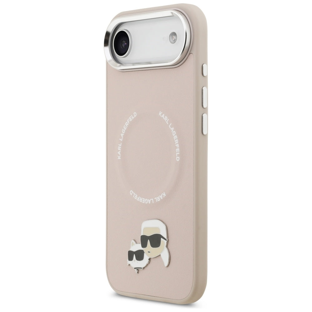 Custodia MagSafe per Apple iPhone 17 Air, Karl Lagerfeld, Karl & Choupette Pins, Rosa