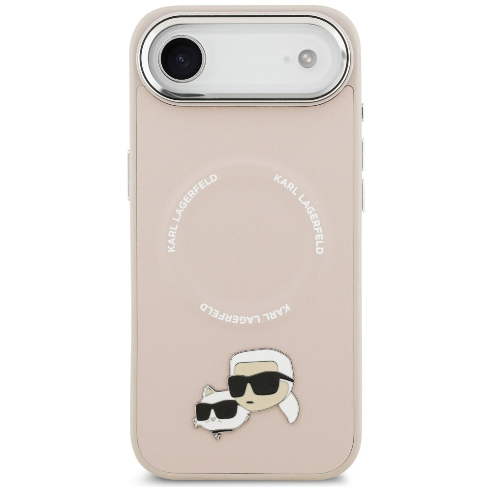 Custodia MagSafe per Apple iPhone 17 Air, Karl Lagerfeld, Karl & Choupette Pins, Rosa