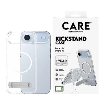 Custodia MagSafe per Apple iPhone 17 Air, PanzerGlass, con Supporto Kickstand, Trasparente