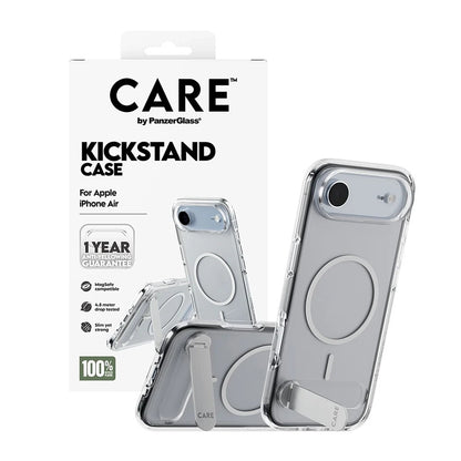 Custodia MagSafe per Apple iPhone 17 Air, PanzerGlass, con Supporto Kickstand, Trasparente