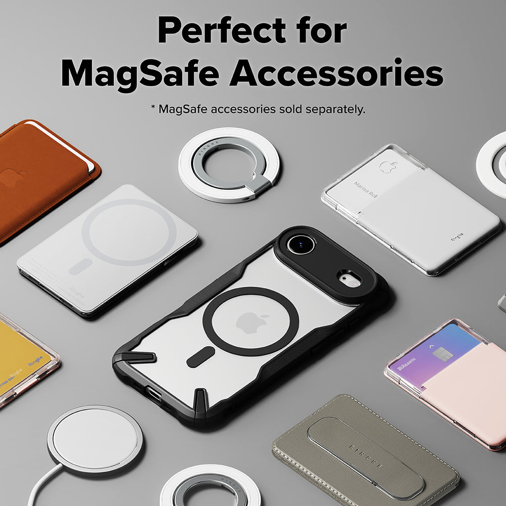 Custodia MagSafe per Apple iPhone 17 Air, Ringke, Fusion X, Nera