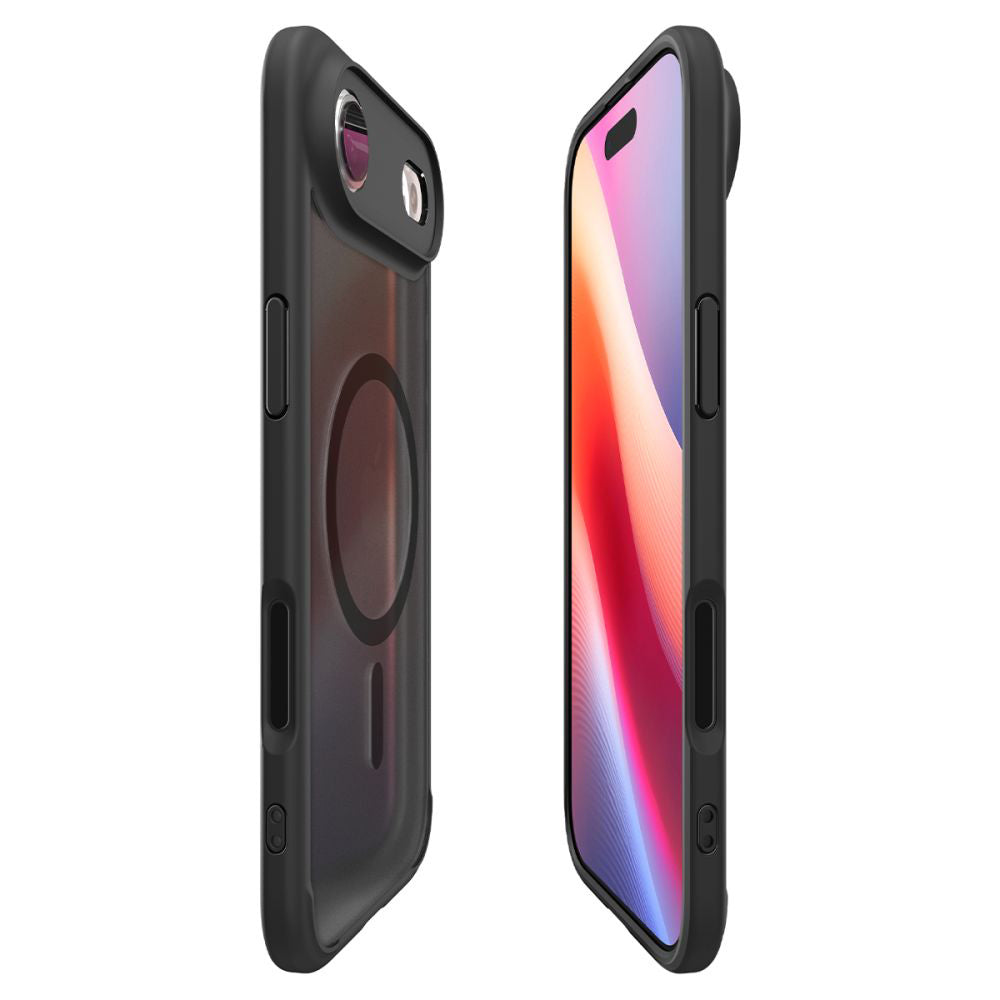 Custodia MagSafe per Apple iPhone 17 Air, Spigen, Ultra Hybrid, Nera Satinata