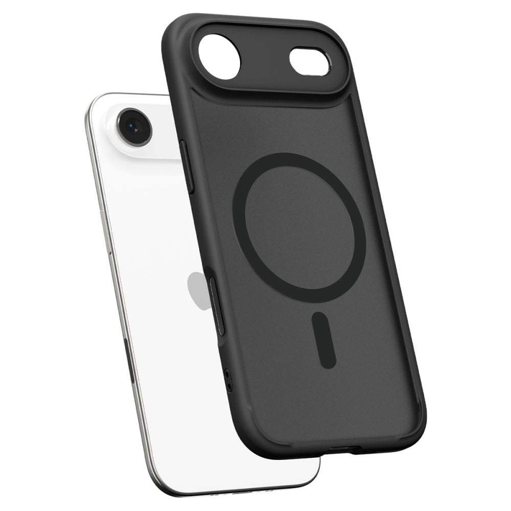 Custodia MagSafe per Apple iPhone 17 Air, Spigen, Ultra Hybrid, Nera Satinata