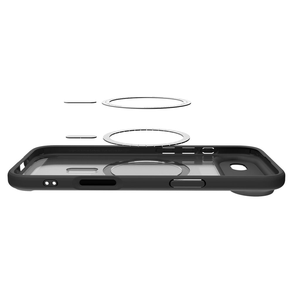 Custodia MagSafe per Apple iPhone 17 Air, Spigen, Ultra Hybrid, Nera Satinata