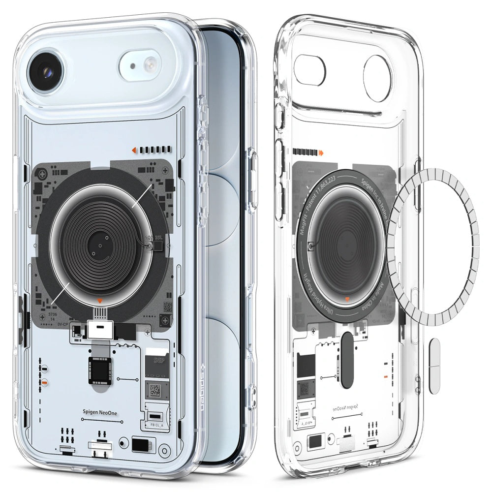 Custodia MagSafe per Apple iPhone 17 Air, Spigen, Ultra Hybrid Neo One, Trasparente