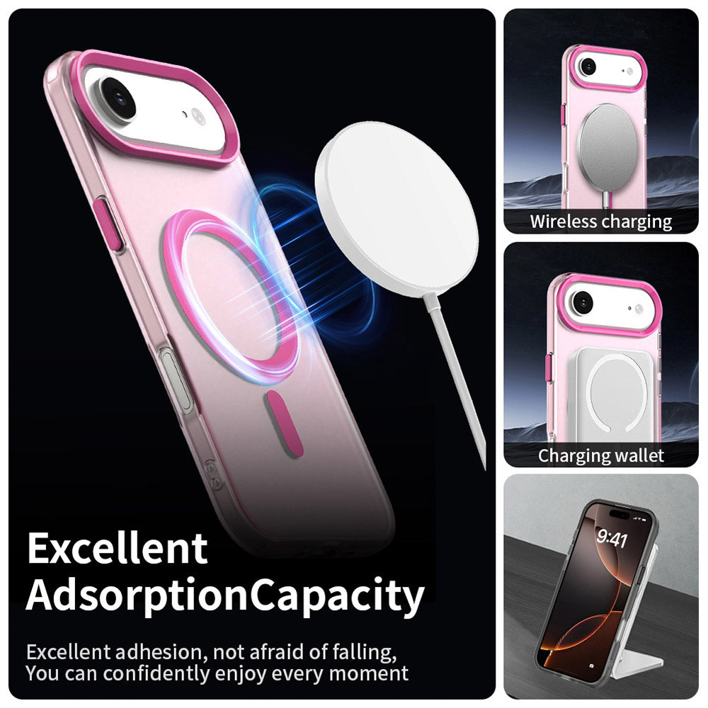 Custodia MagSafe per Apple iPhone 17 Air, Techsuit, CandyCase, Rosa