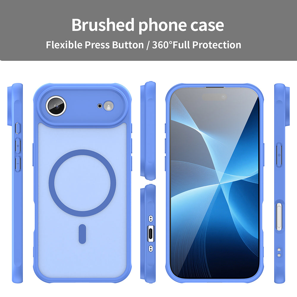 Custodia MagSafe per Apple iPhone 17 Air, Techsuit, HaloFrost II, Blu