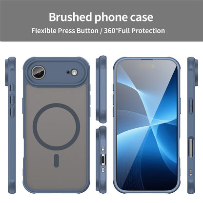 Custodia MagSafe per Apple iPhone 17 Air, Techsuit, HaloFrost II, Blu Navy