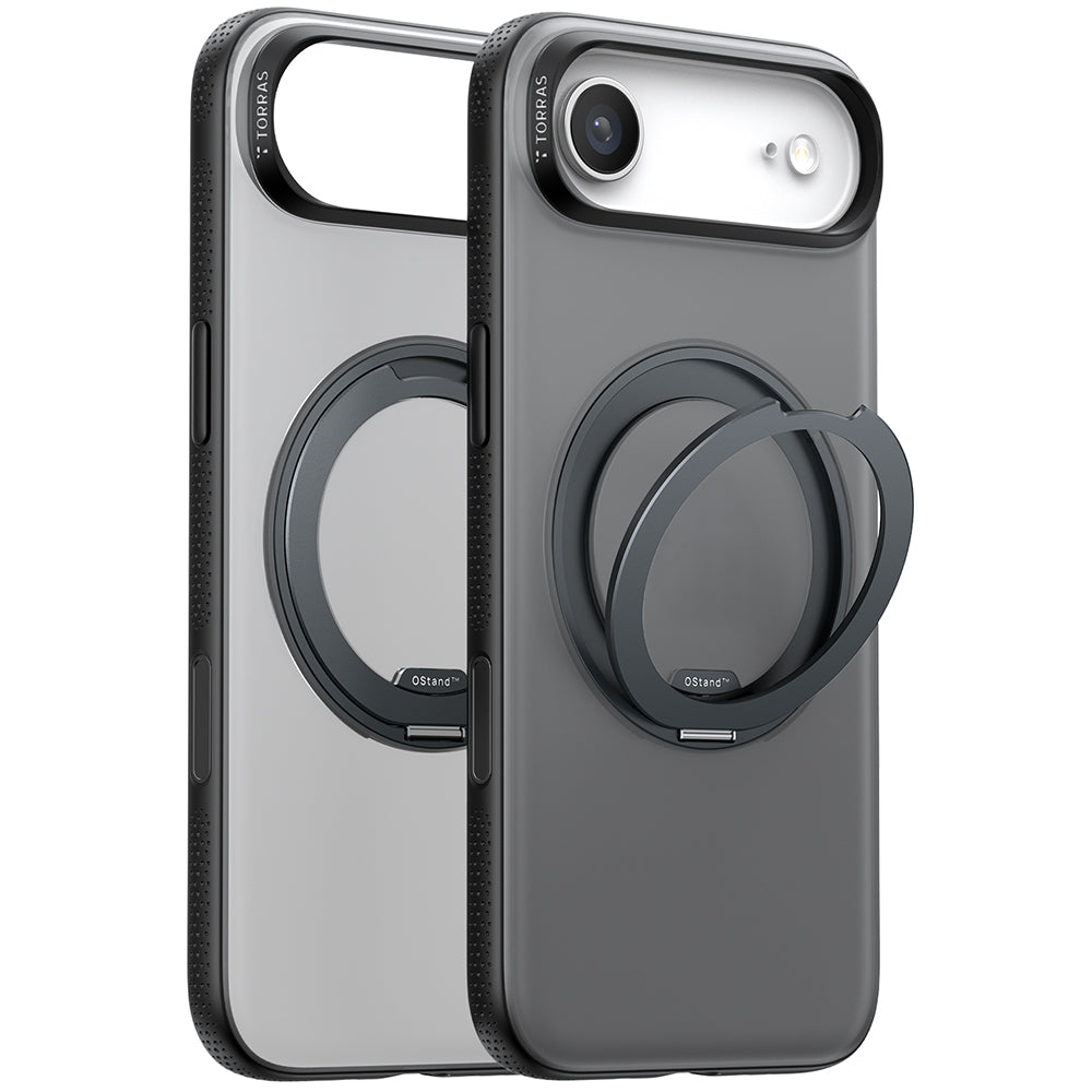Custodia MagSafe per Apple iPhone 17 Air, Torras, Ostand R Fitness, Nera