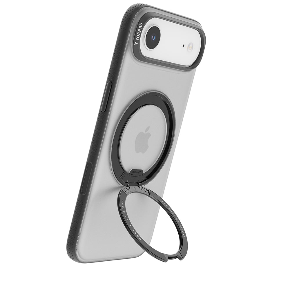 Custodia MagSafe per Apple iPhone 17 Air, Torras, Ostand R Fitness, Nera