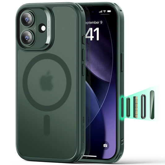 Custodia MagSafe per Apple iPhone 17, ESR, Classic Hybrid, Verde Satinato