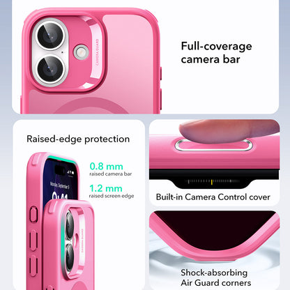 Custodia MagSafe per Apple iPhone 17, ESR, Classic Hybrid, Rosa Satinato