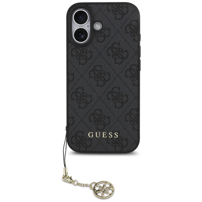 Custodia MagSafe per Apple iPhone 17, Guess, 4G Charm Cradle, Nera