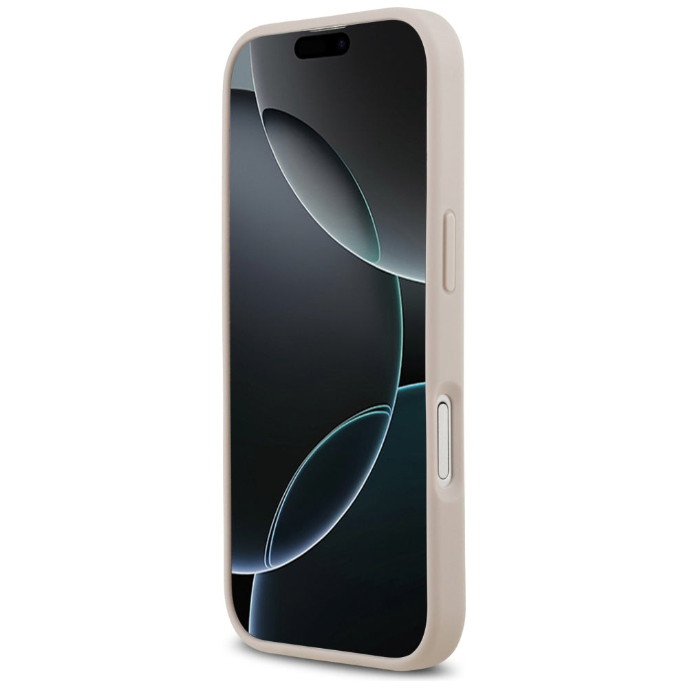 Custodia MagSafe per Apple iPhone 17, Guess, 4G Circle Classic Logo, Rosa