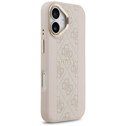Custodia MagSafe per Apple iPhone 17, Guess, 4G Stripe, Rosa