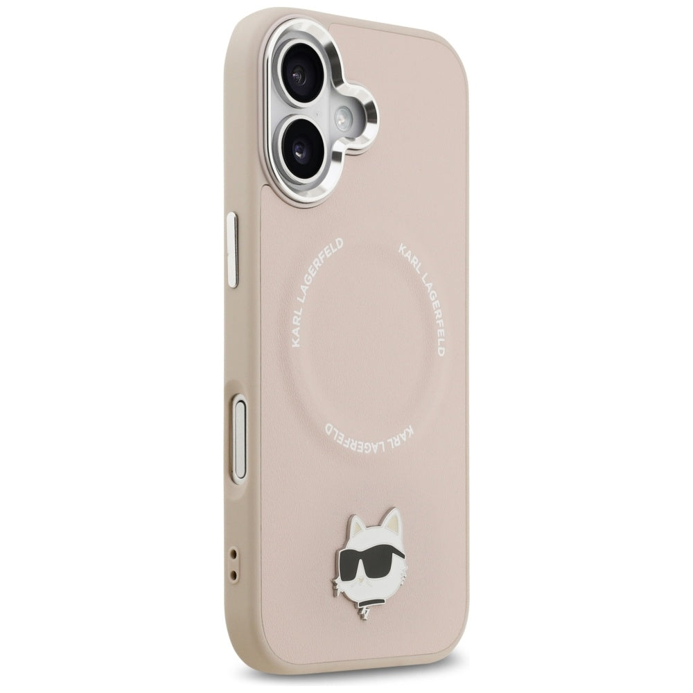 MagSafe Case for Apple iPhone 17, Karl Lagerfeld, Choupette Pin, Pink