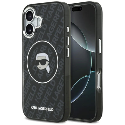 Custodia MagSafe per Apple iPhone 17, Karl Lagerfeld, IML Karl`s Head, Nera