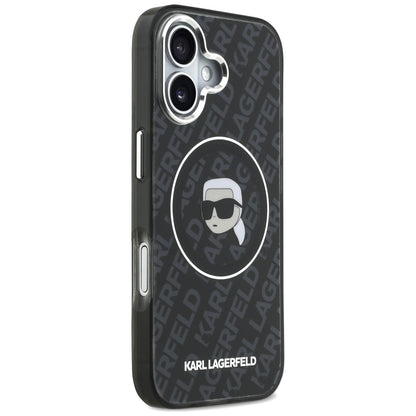Custodia MagSafe per Apple iPhone 17, Karl Lagerfeld, IML Karl`s Head, Nera