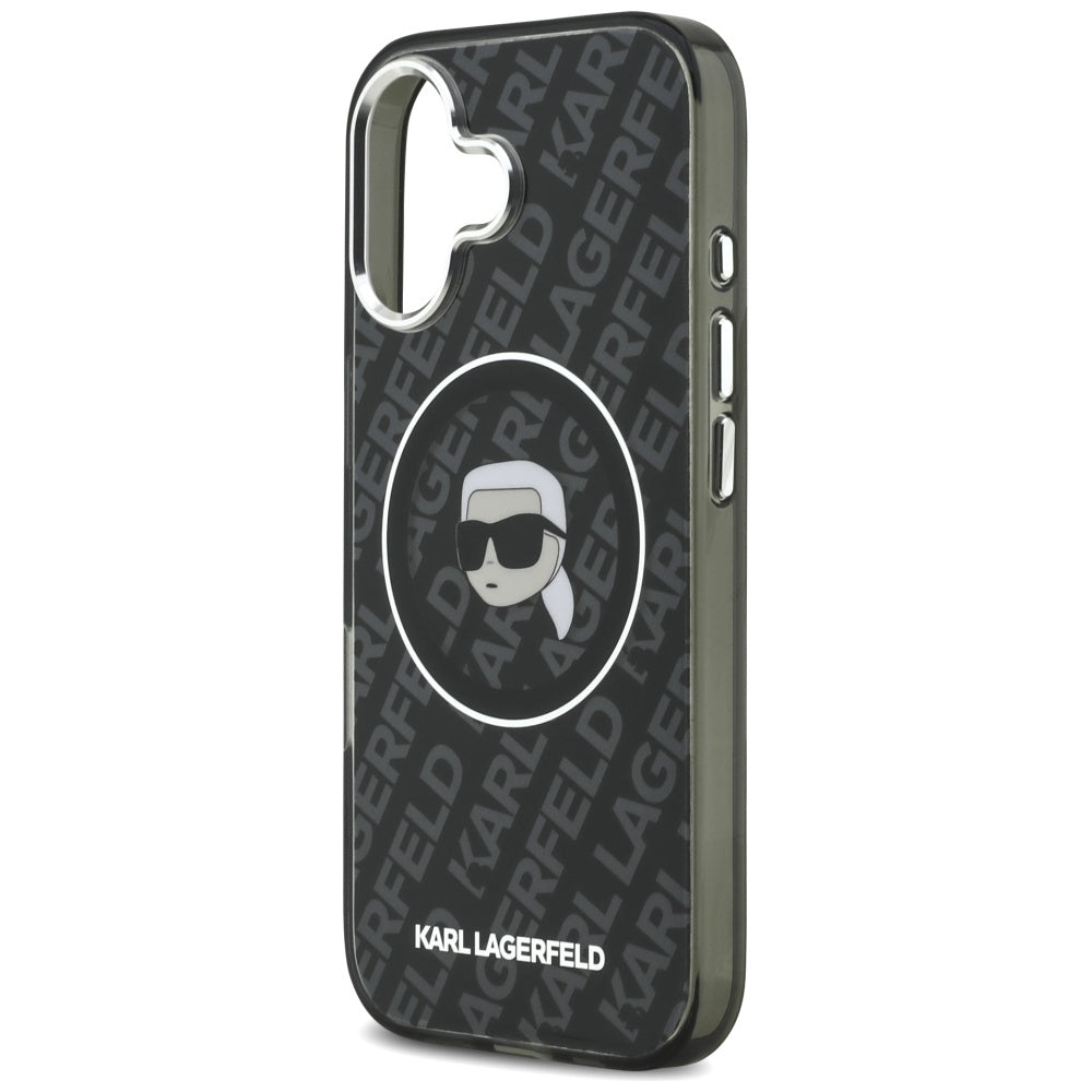 Custodia MagSafe per Apple iPhone 17, Karl Lagerfeld, IML Karl`s Head, Nera