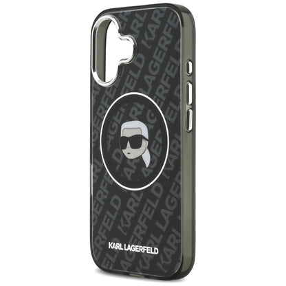 Custodia MagSafe per Apple iPhone 17, Karl Lagerfeld, IML Karl`s Head, Nera