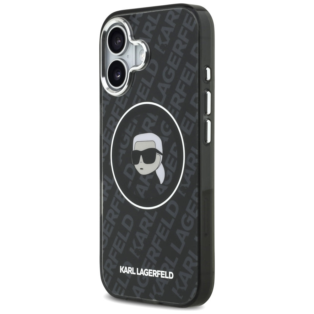 Custodia MagSafe per Apple iPhone 17, Karl Lagerfeld, IML Karl`s Head, Nera