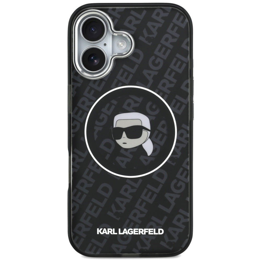 Custodia MagSafe per Apple iPhone 17, Karl Lagerfeld, IML Karl`s Head, Nera