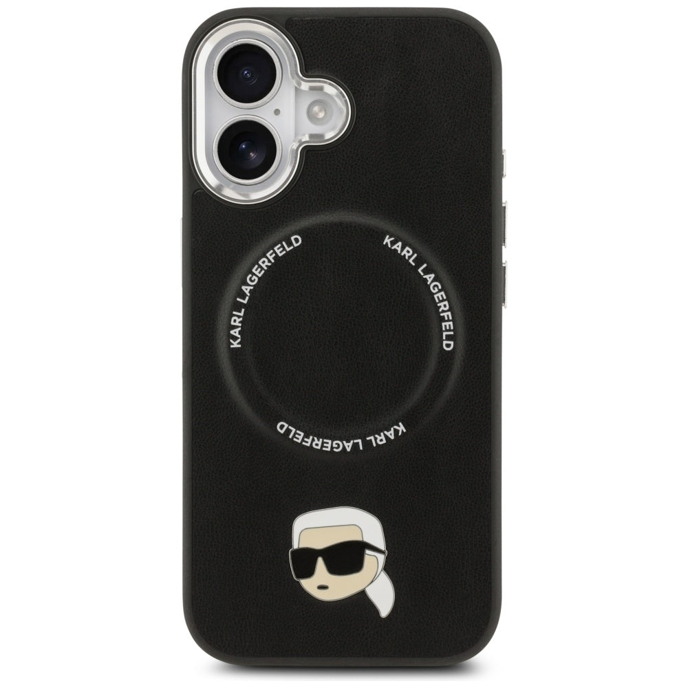 MagSafe Case for Apple iPhone 17, Karl Lagerfeld, Karl Pin, Black