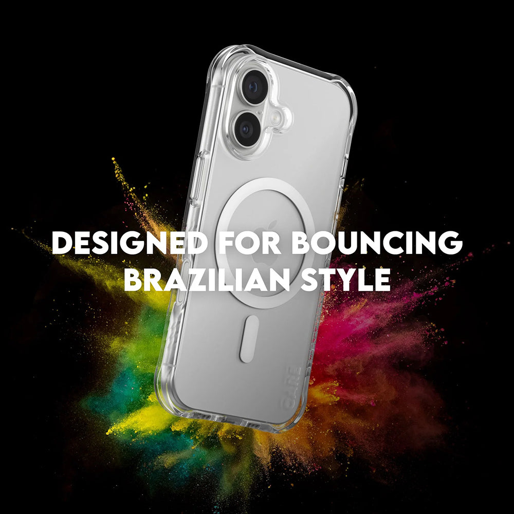 Custodia MagSafe per Apple iPhone 17, PanzerGlass, Care Fashionable, Trasparente Bianca
