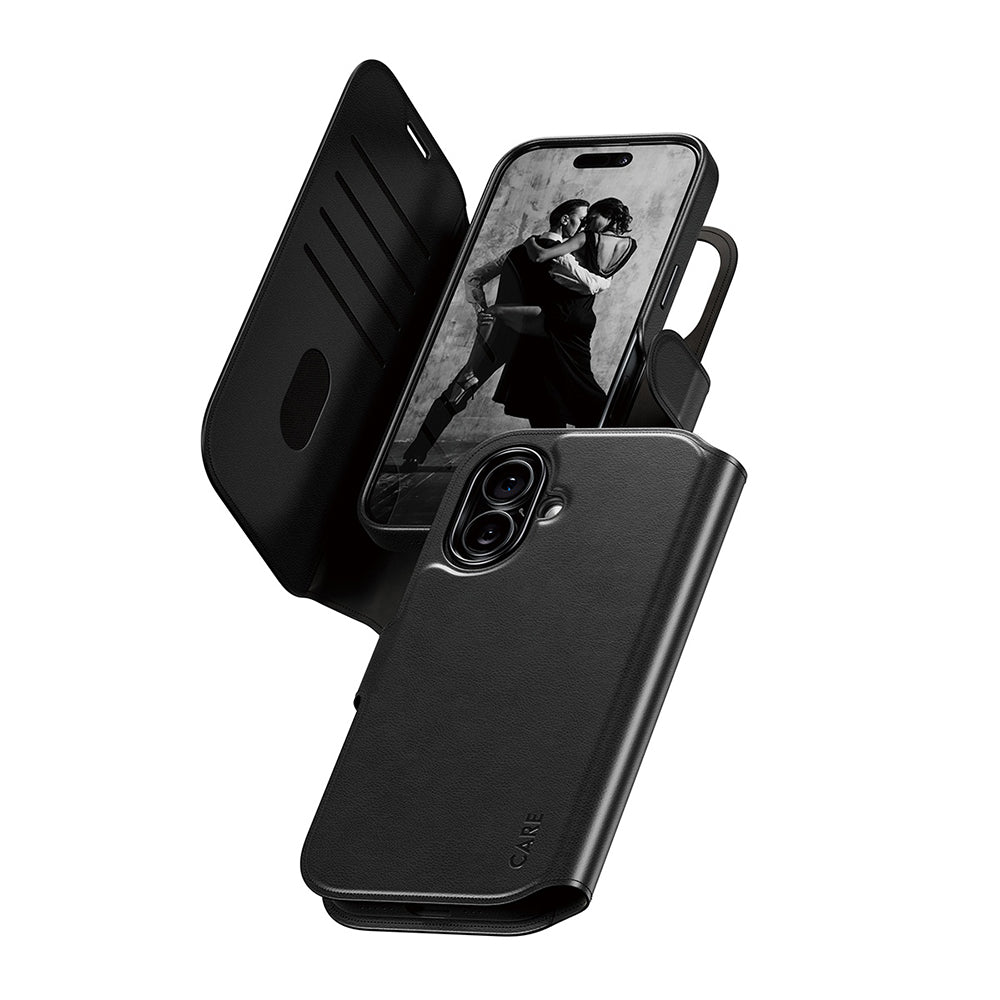 Custodia MagSafe per Apple iPhone 17, PanzerGlass, Care Feature Tango Two-in-One, Nera