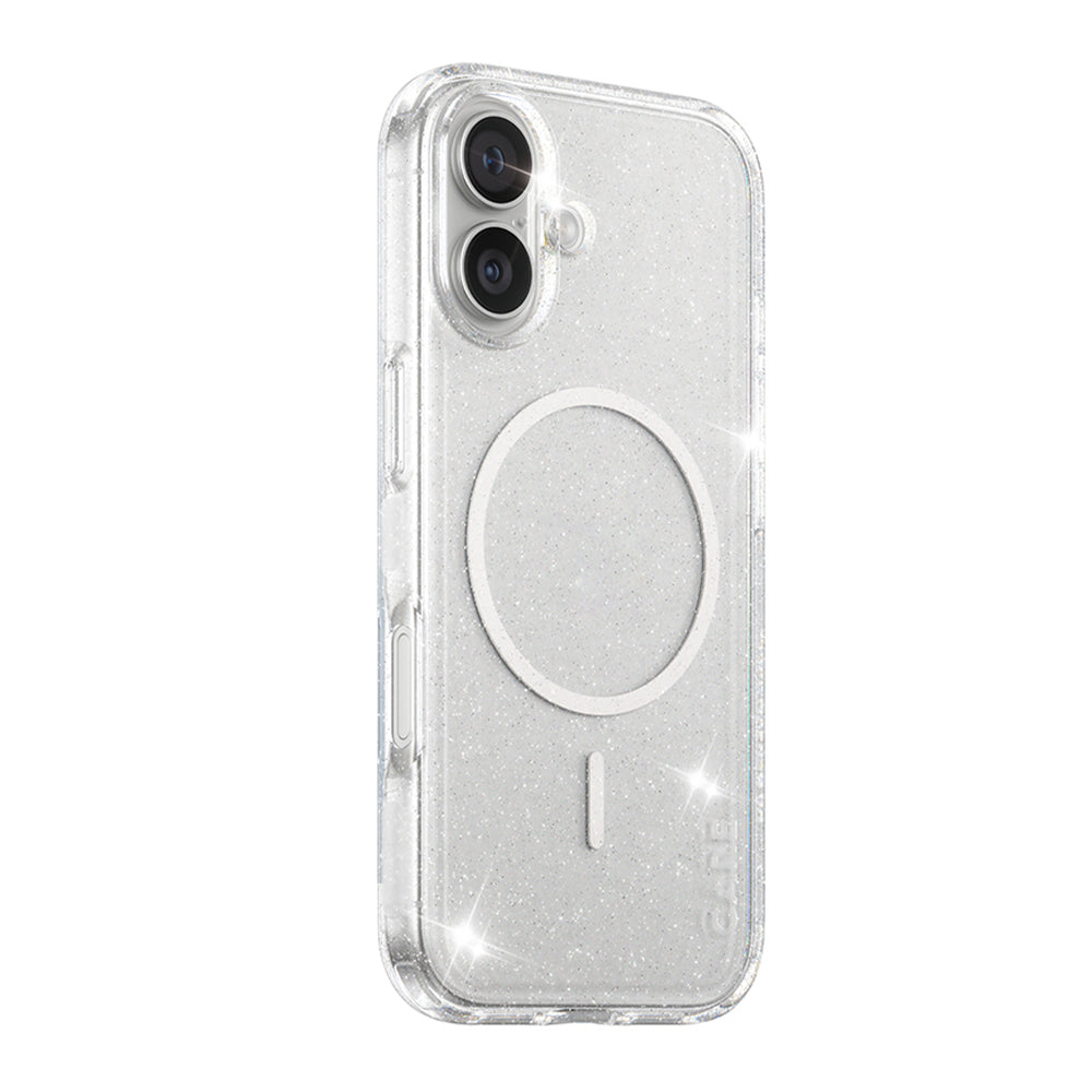 Custodia MagSafe per Apple iPhone 17, PanzerGlass, Care Urban Explorer Star Lit, Trasparente Bianca