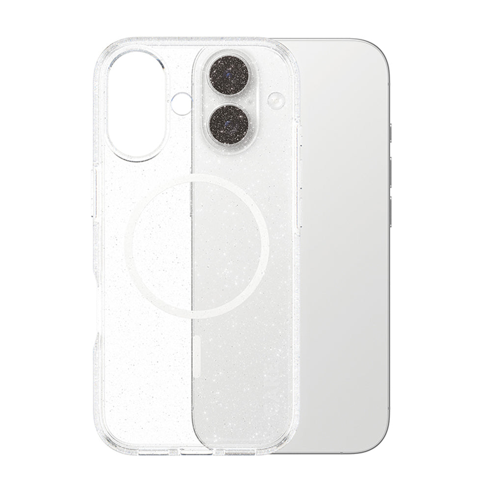 Custodia MagSafe per Apple iPhone 17, PanzerGlass, Care Urban Explorer Star Lit, Trasparente Bianca