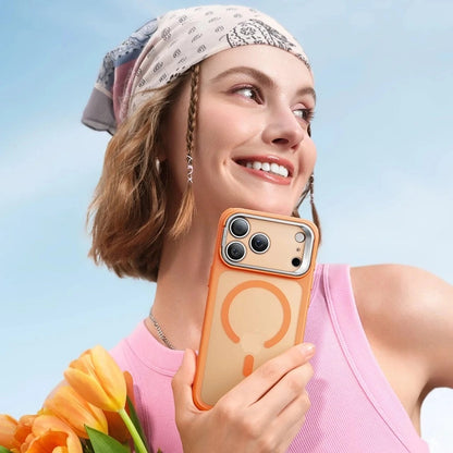 Custodia MagSafe per Apple iPhone 17 Pro, ESR, Classic Hybrid Kickstand Slide, Arancione Satinato