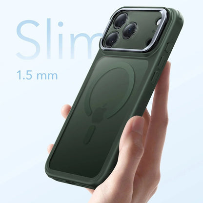 Custodia MagSafe per Apple iPhone 17 Pro, ESR, Classic Hybrid Kickstand, Verde Satinato