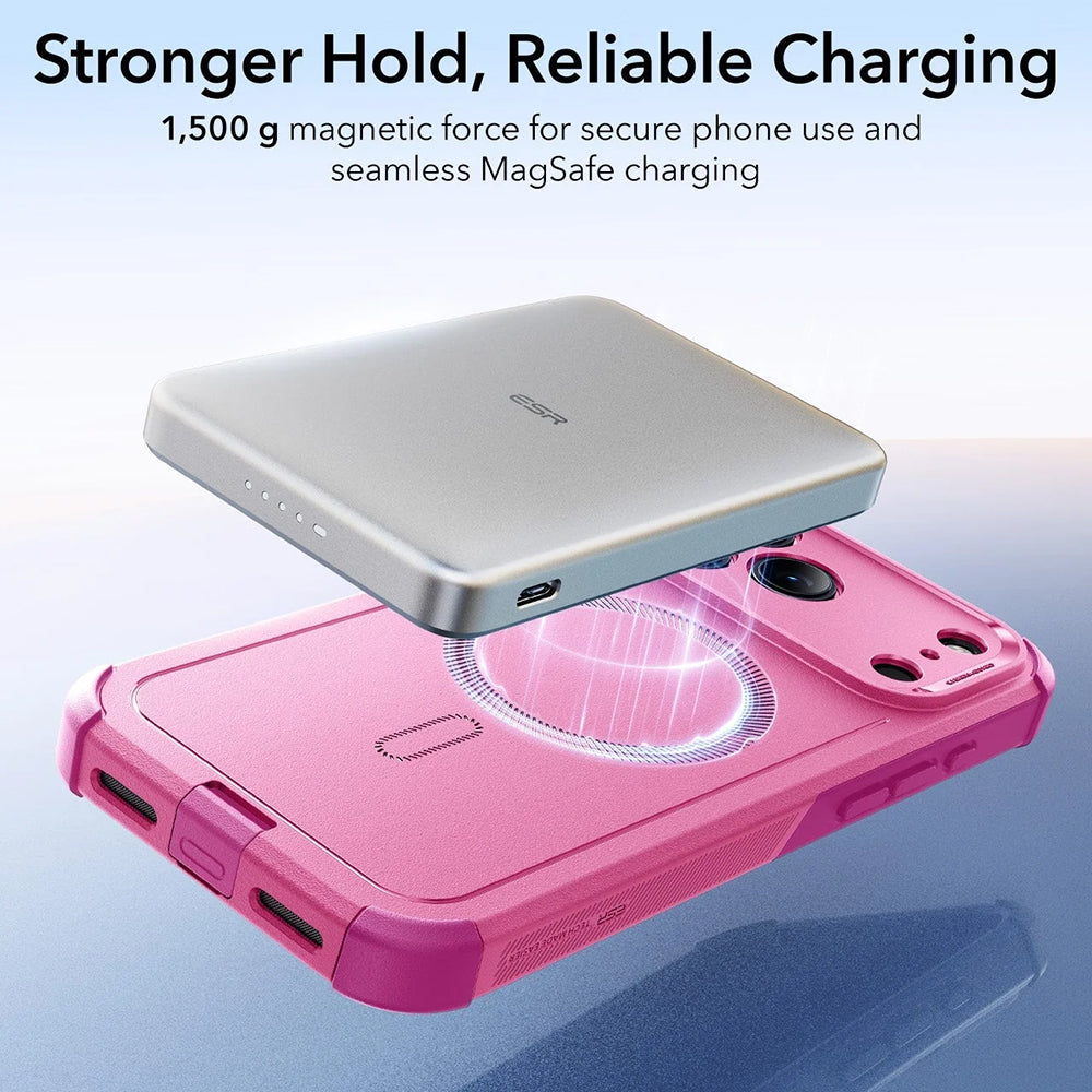 Custodia MagSafe per Apple iPhone 17 Pro, ESR, Cyber, Rosa