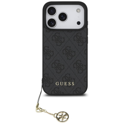 Custodia MagSafe per Apple iPhone 17 Pro, Guess, 4G Charm Cradle, Nera