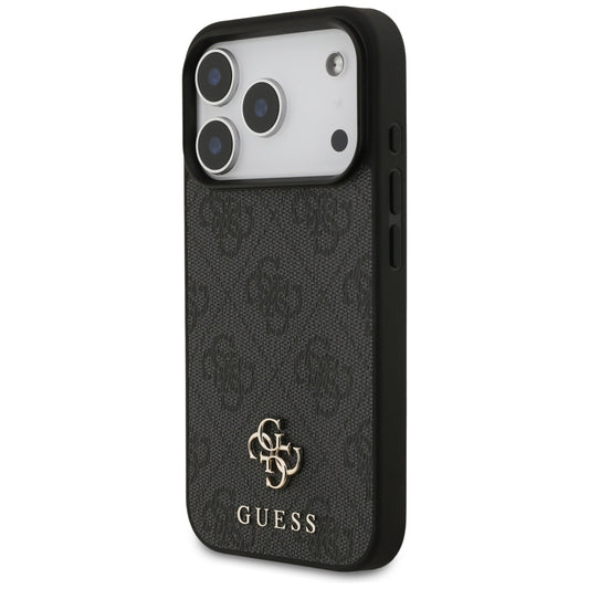 Custodia MagSafe per Apple iPhone 17 Pro, Guess, 4G Small and Classic Logo, Nera