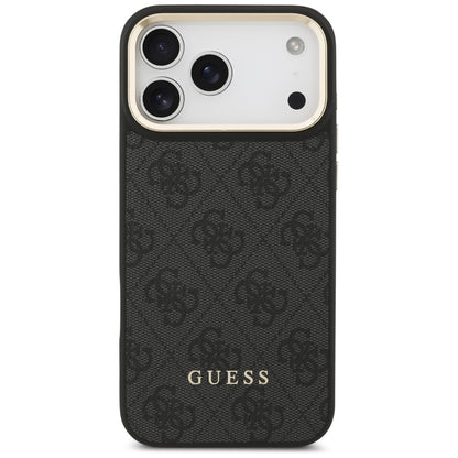 Custodia MagSafe per Apple iPhone 17 Pro, Guess, Cardslot 4G, Nera