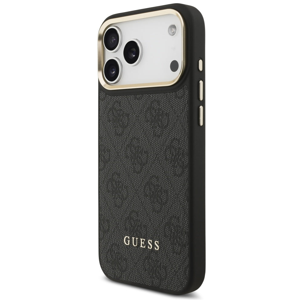 Custodia MagSafe per Apple iPhone 17 Pro, Guess, Cardslot 4G, Nera