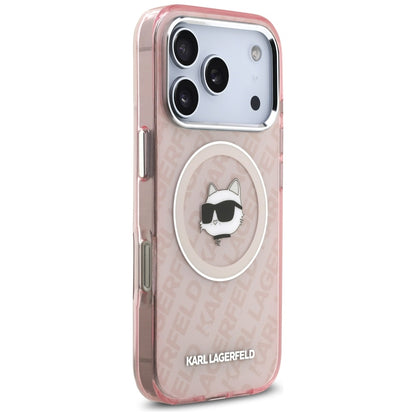 Custodia MagSafe per Apple iPhone 17 Pro, Karl Lagerfeld, IML Choupette's Head, Rosa